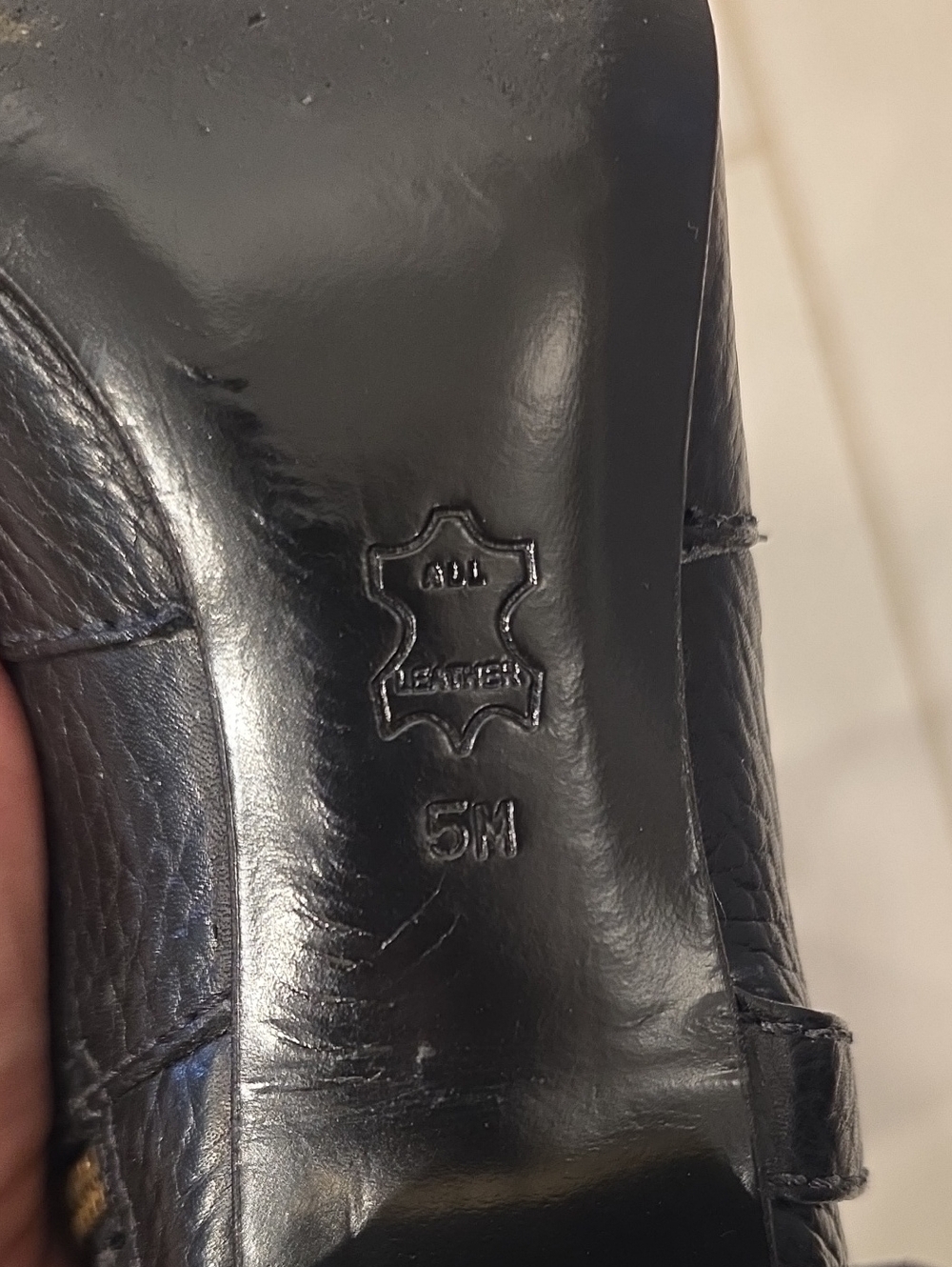 Tory Burch black tumbled leather block-heel riding boots - Picture 5 of 6